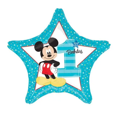 amscan Folienballon Micky Maus 1st Birthday