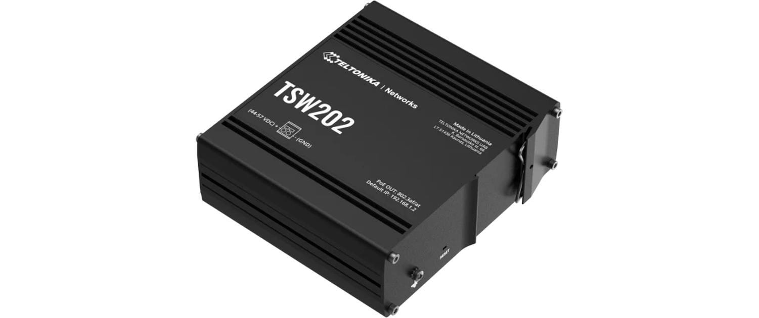 Rail PoE+ Switch TSW202 10 Port<br>Industrial Managed PoE+ Switch
