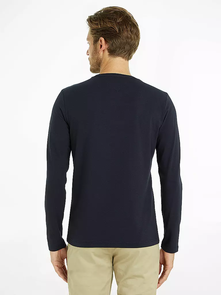 TOMMY HILFIGER Langarmshirt dunkelblau