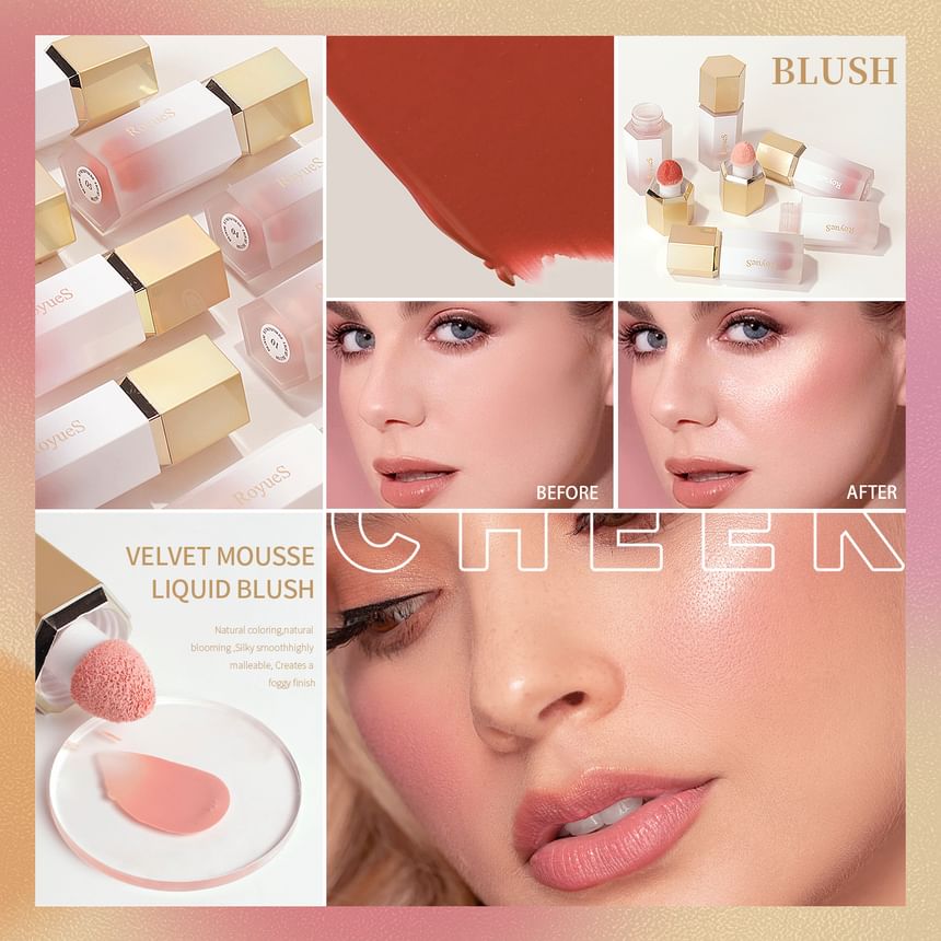 RoyueS - Bloom Atmosphere Liquid Blush - 6 kleuren