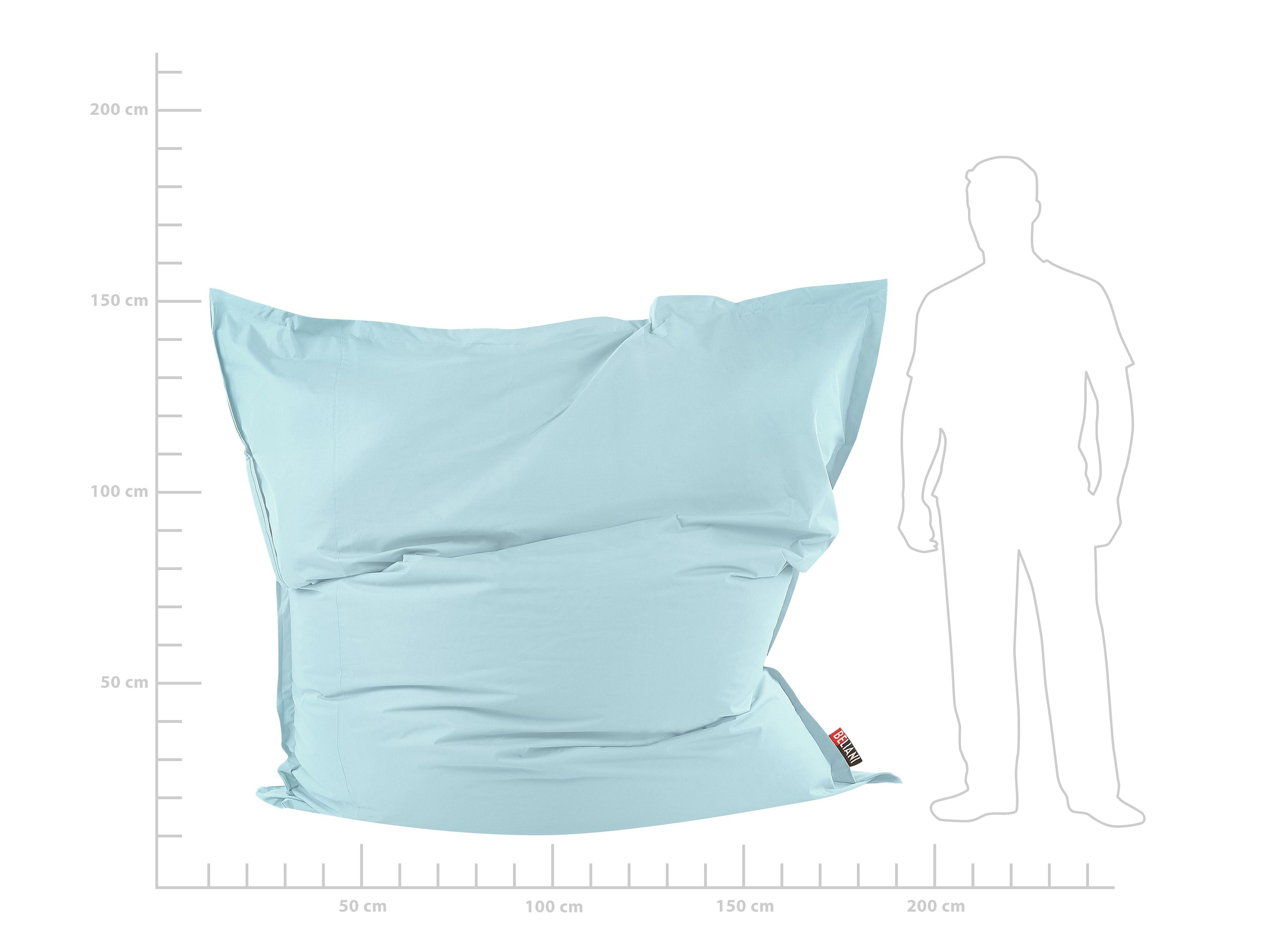 Zitzak 600 L FUZZY 180 cm 230 cm Lichtblauw