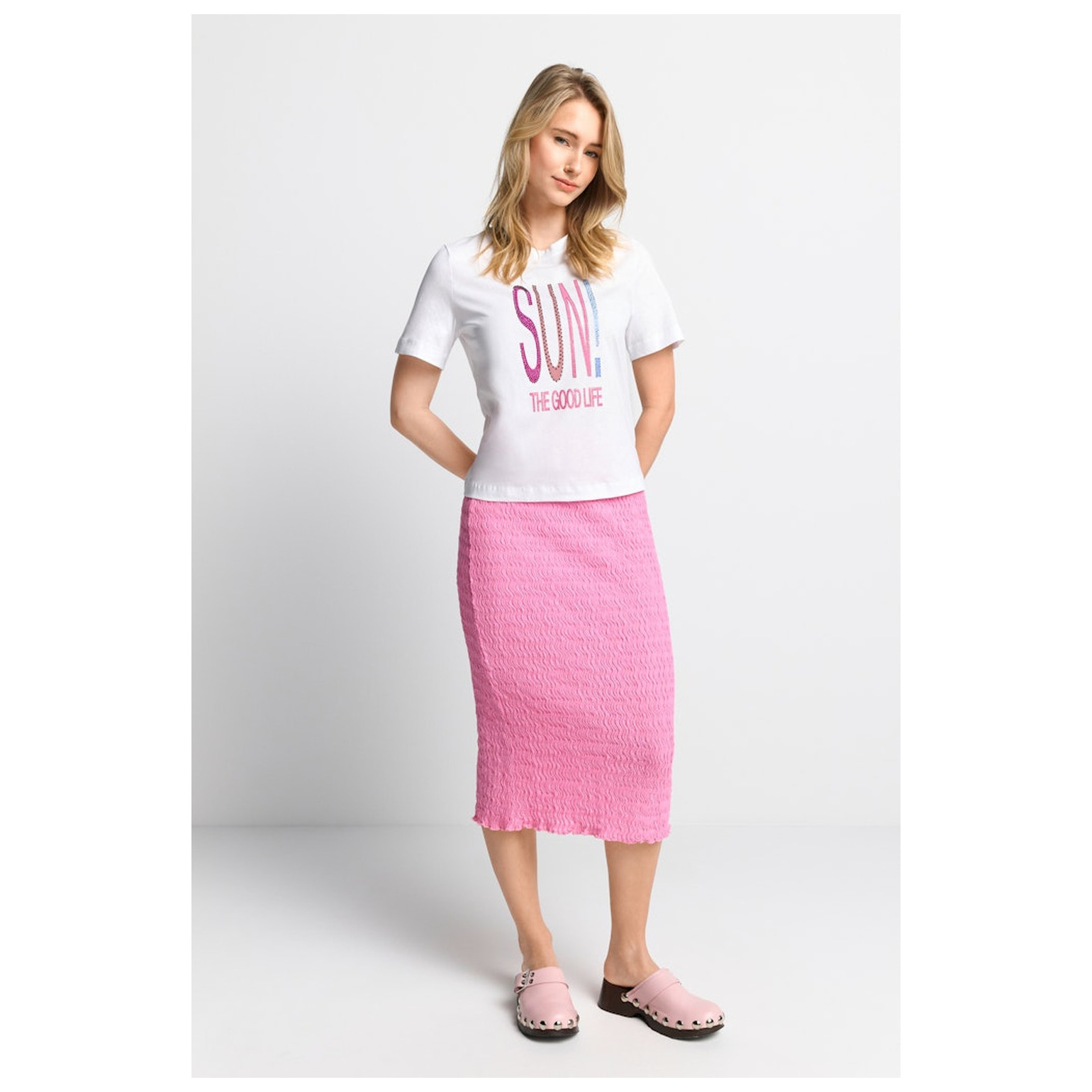 Rich & Royal Elegant Fit T-Shirt SUN Print