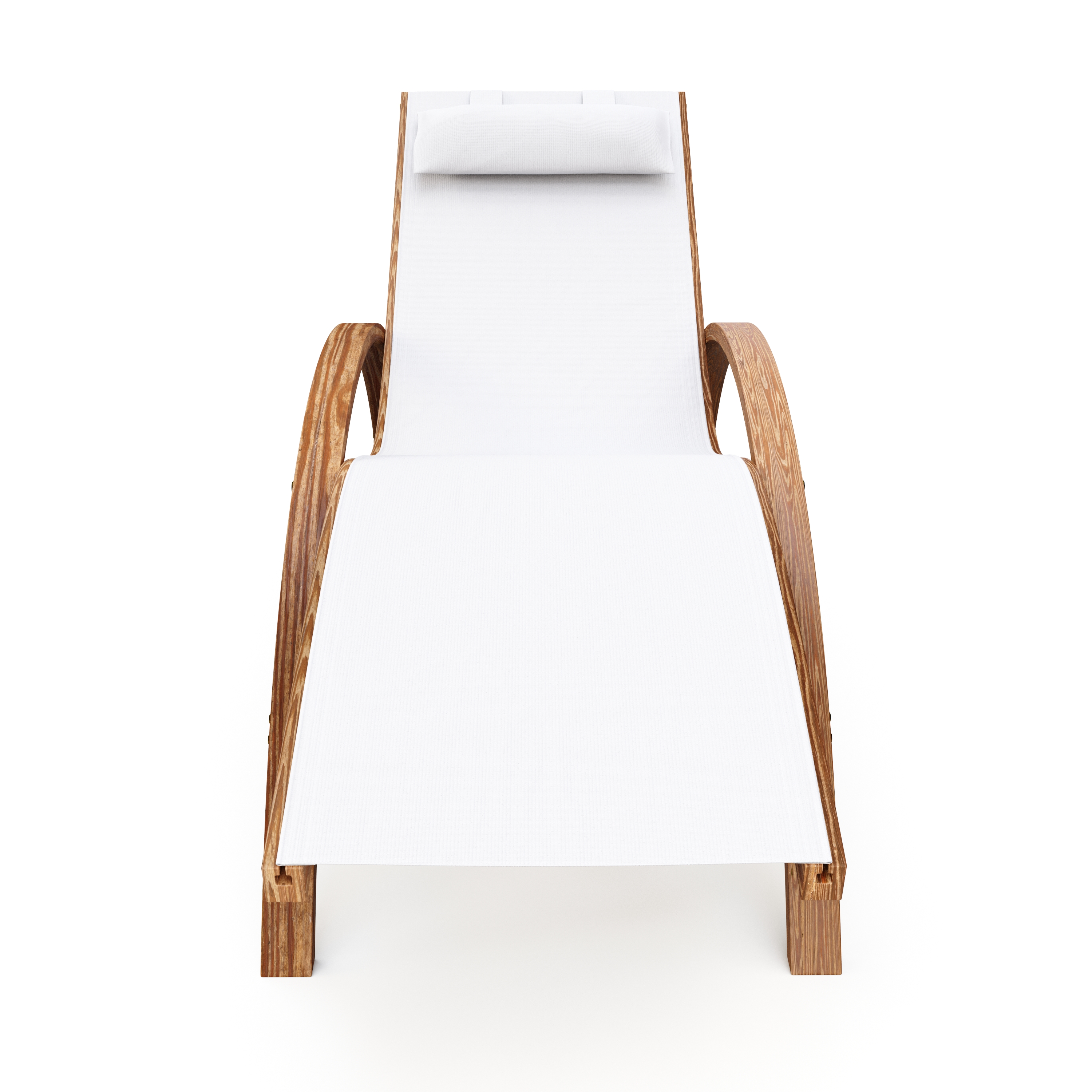 Sonnenliege Holz SOLE weiss