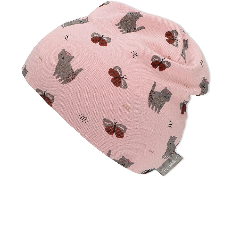 Sterntaler Slouch-Beanie SchmetterlingKatze rosa