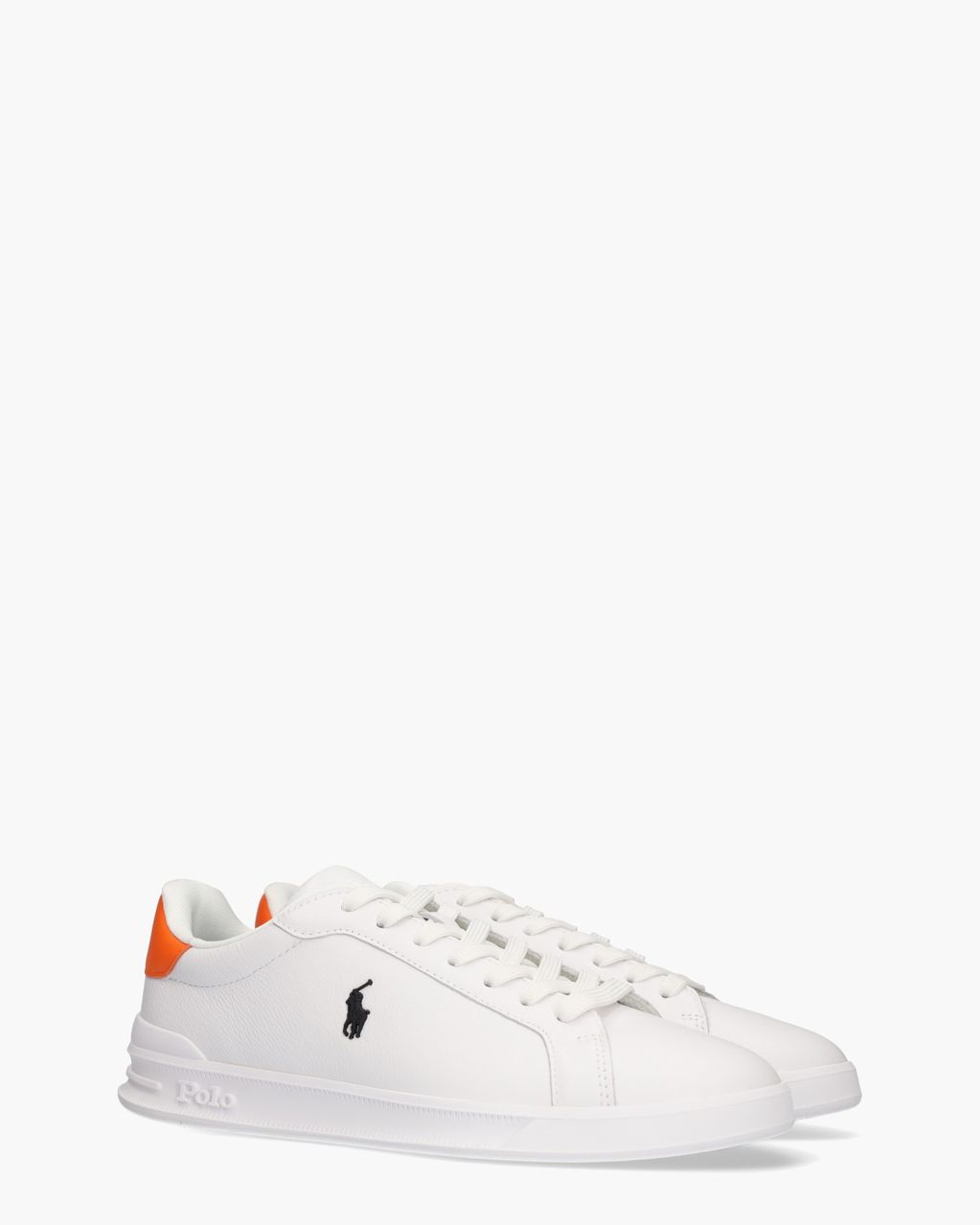 Polo Ralph Lauren Heritage Court II Wit/Oranje Herensneakers