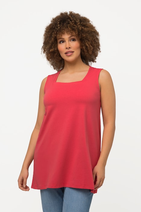 Longtop, Classic Fit, Carree-Ausschnitt, ärmellos