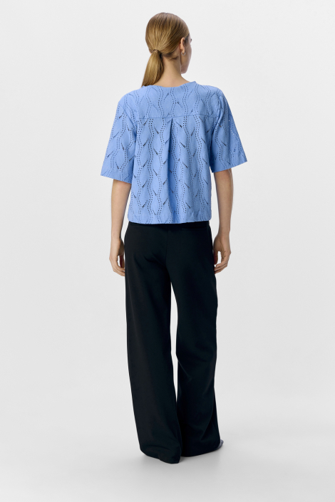 Object blauwe dames t-shirt