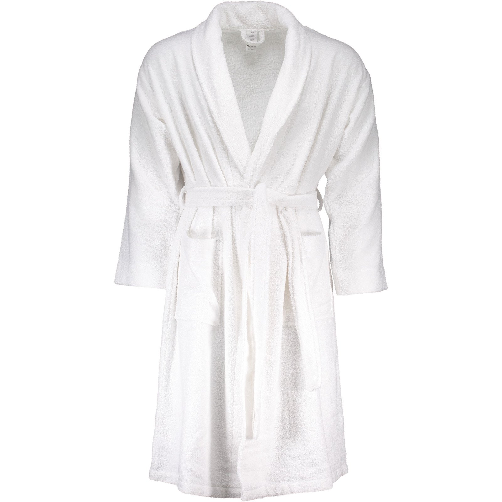 Bademantel Unisex Frottee S/M, weiss