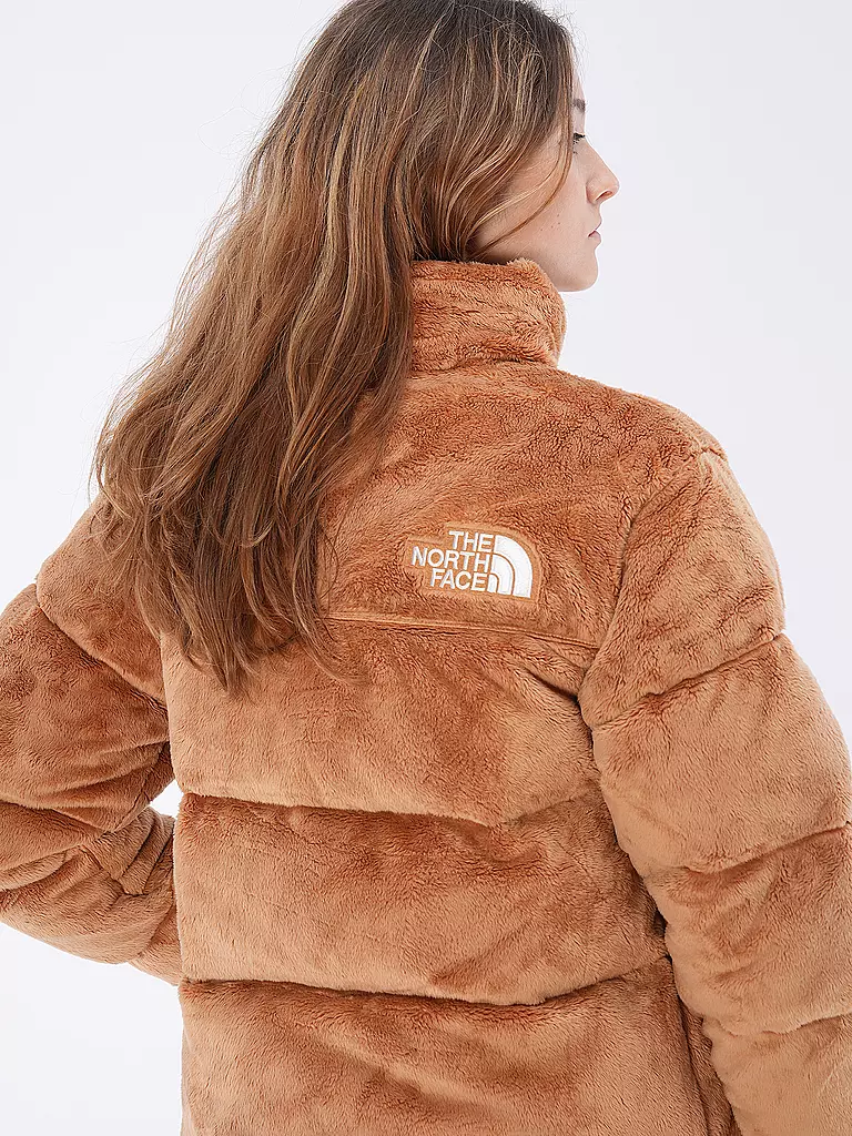 THE NORTH FACE Daunensteppjacke in Felloptik NUPTSE camel