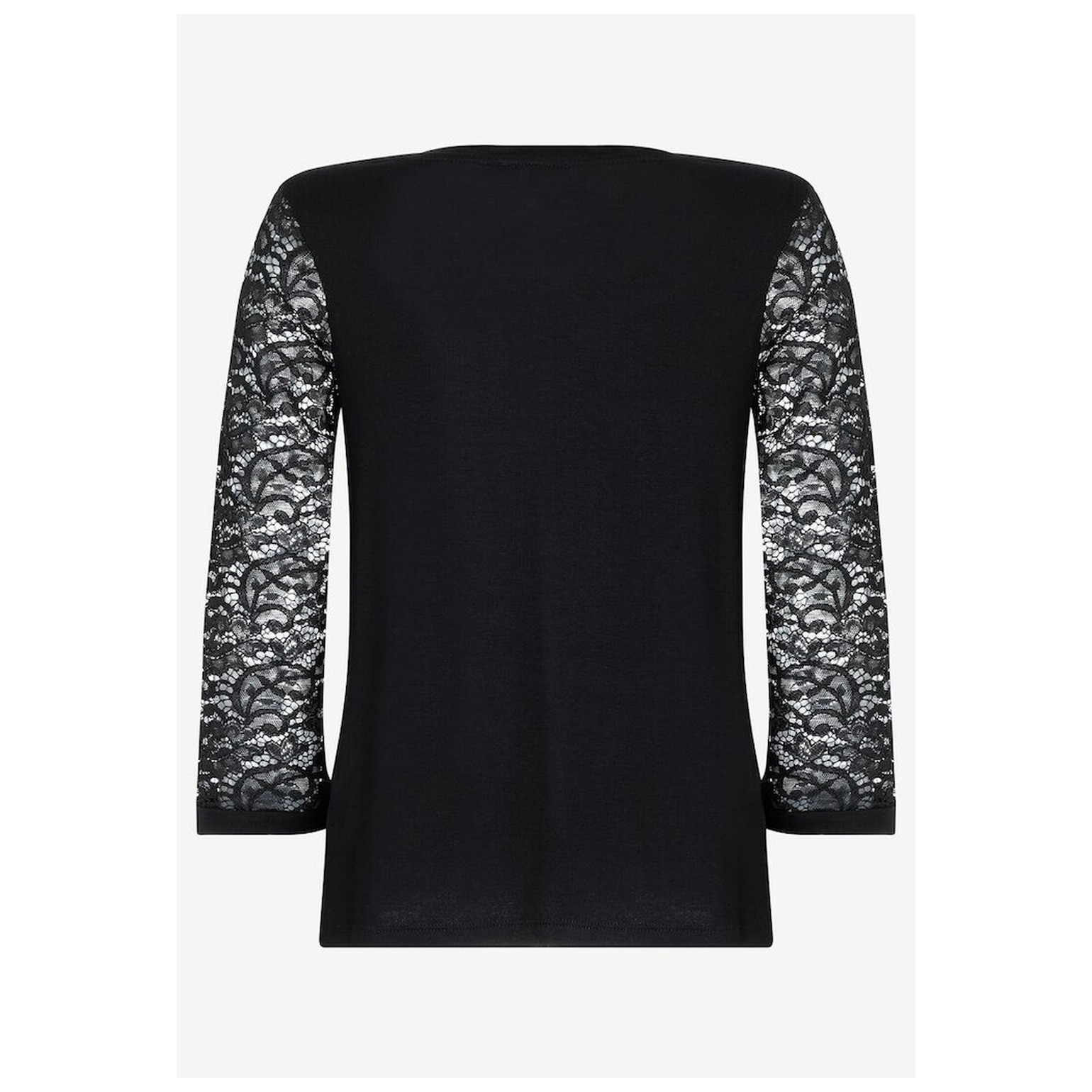 More & More Shirt with Lace Sleeves, 3/4 S