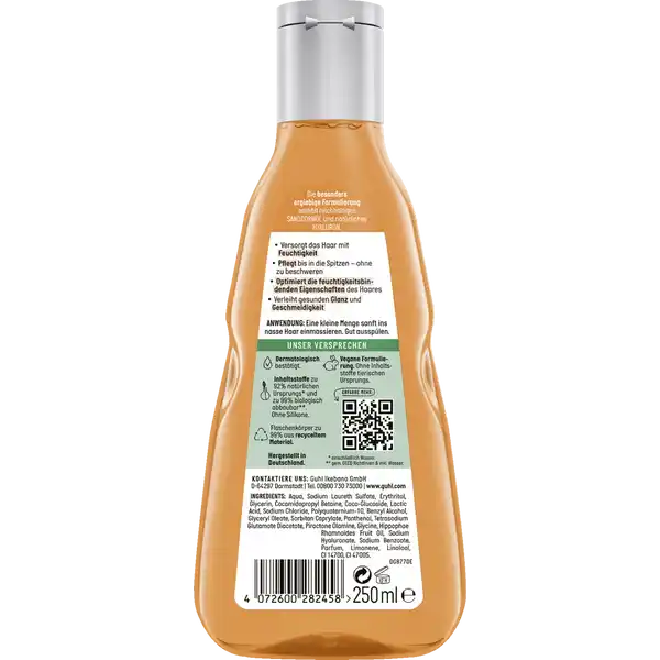 Feuchtigkeits-Aufbau nährendes Shampoo