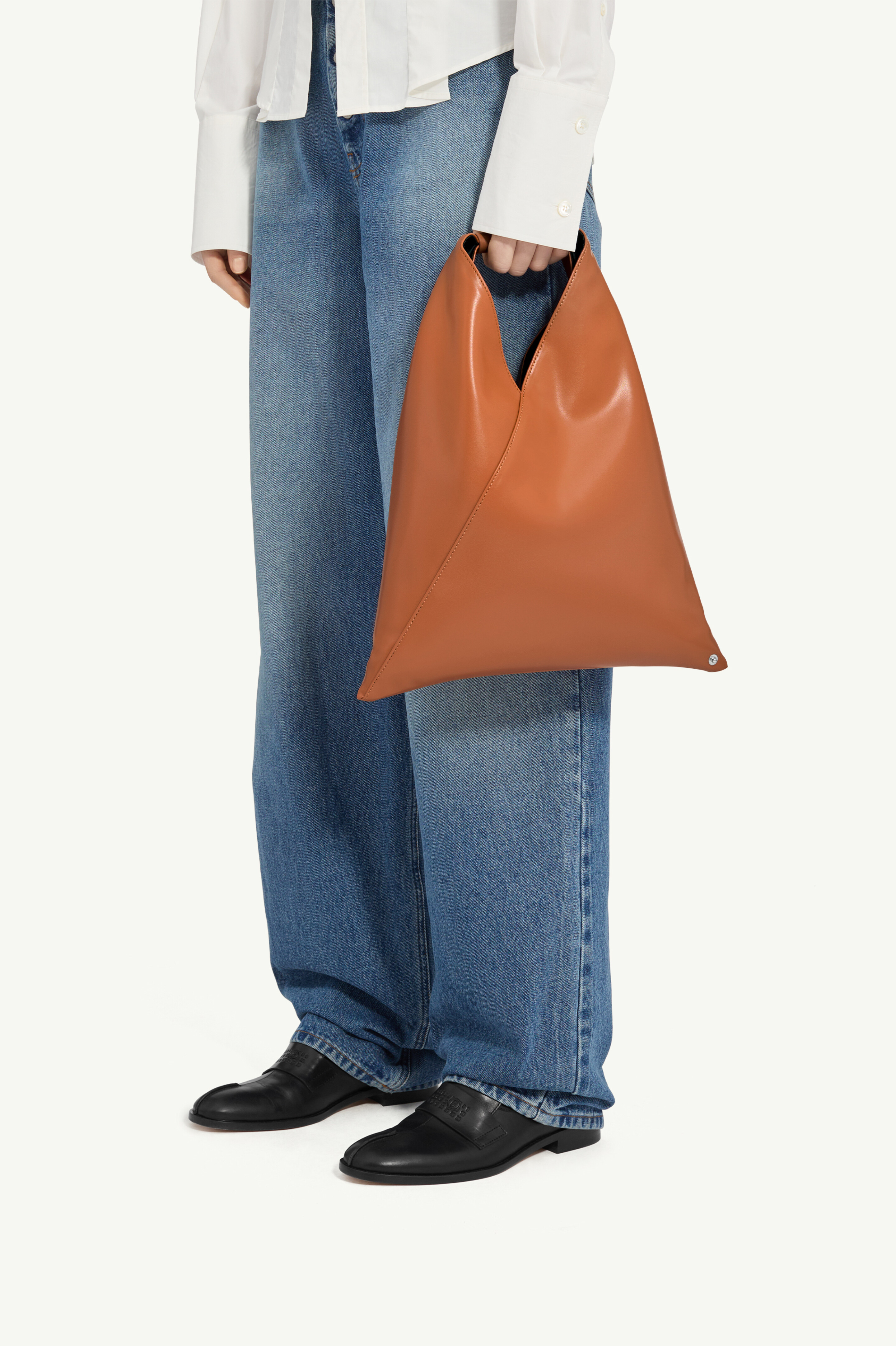 Sac Japanese bag classic petit pour femme | MM6 Brun Adobe