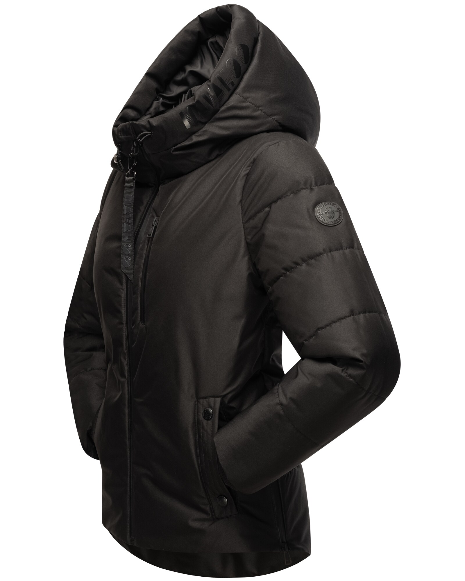 NAVAHOO Damen stylische Steppjacke Outdoor Winterjacke mit dezenter Steppung Krümelein