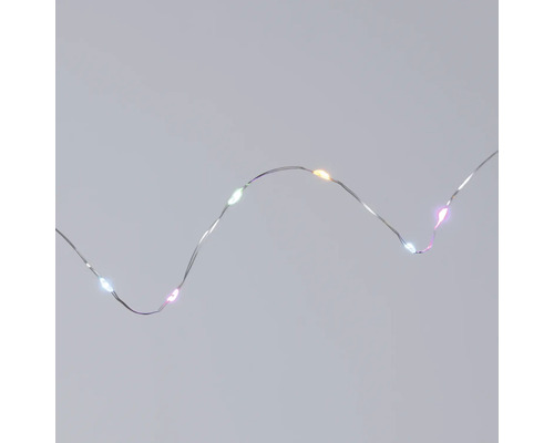 Lafiora LED-lichtsnoer, 4,95 m + 0,5 m aansluitdraad, 100 LED's, veelkleurig licht