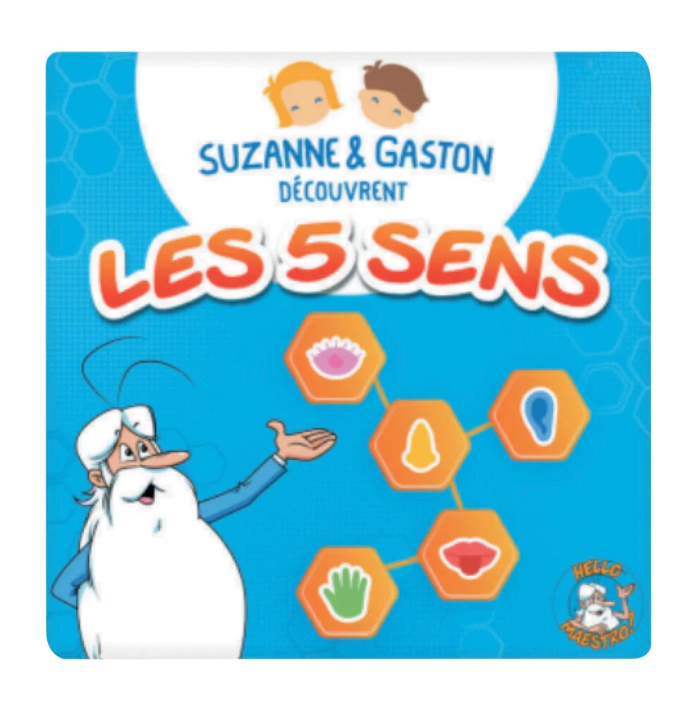 LUNII - ALBUM AUDIO INTERACTIF - SUZANNE ET GASTON DECOUVRENT LES 5 SENS
