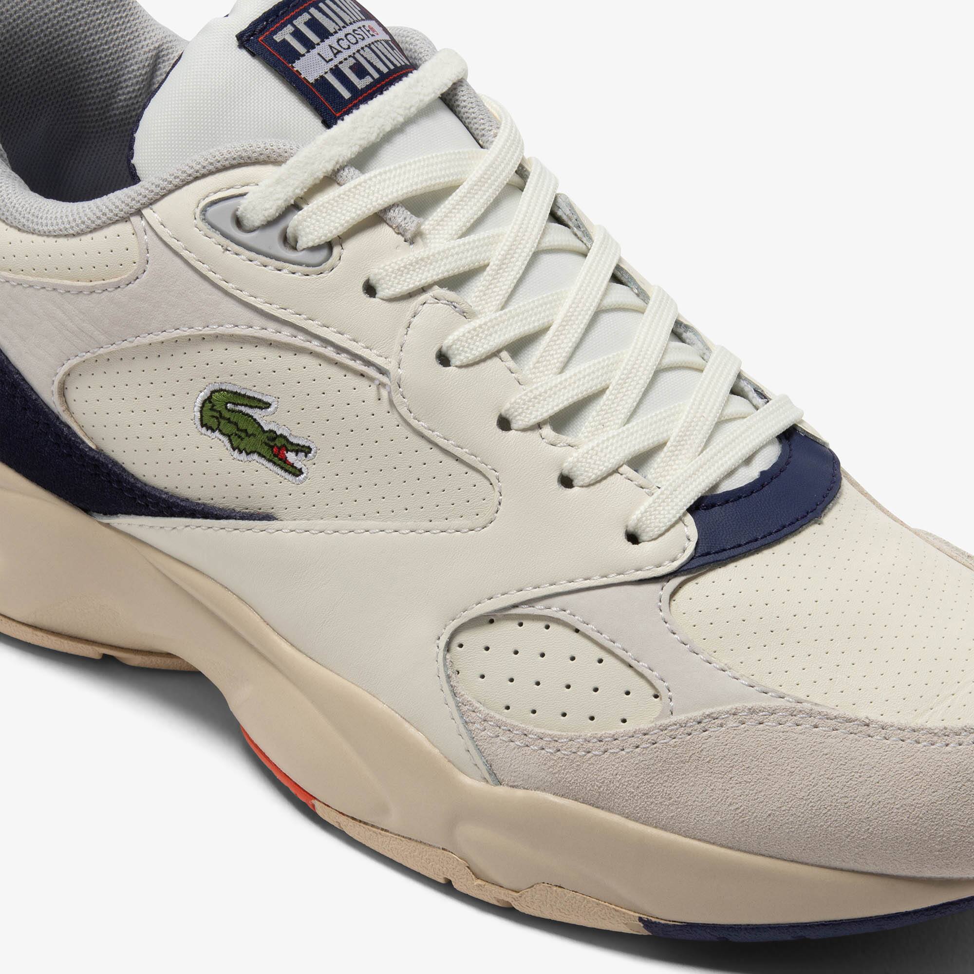 Herren-Sneakers Storm 96 Vintage aus Veloursleder Sneakers - Weiss - Lacoste - Herren