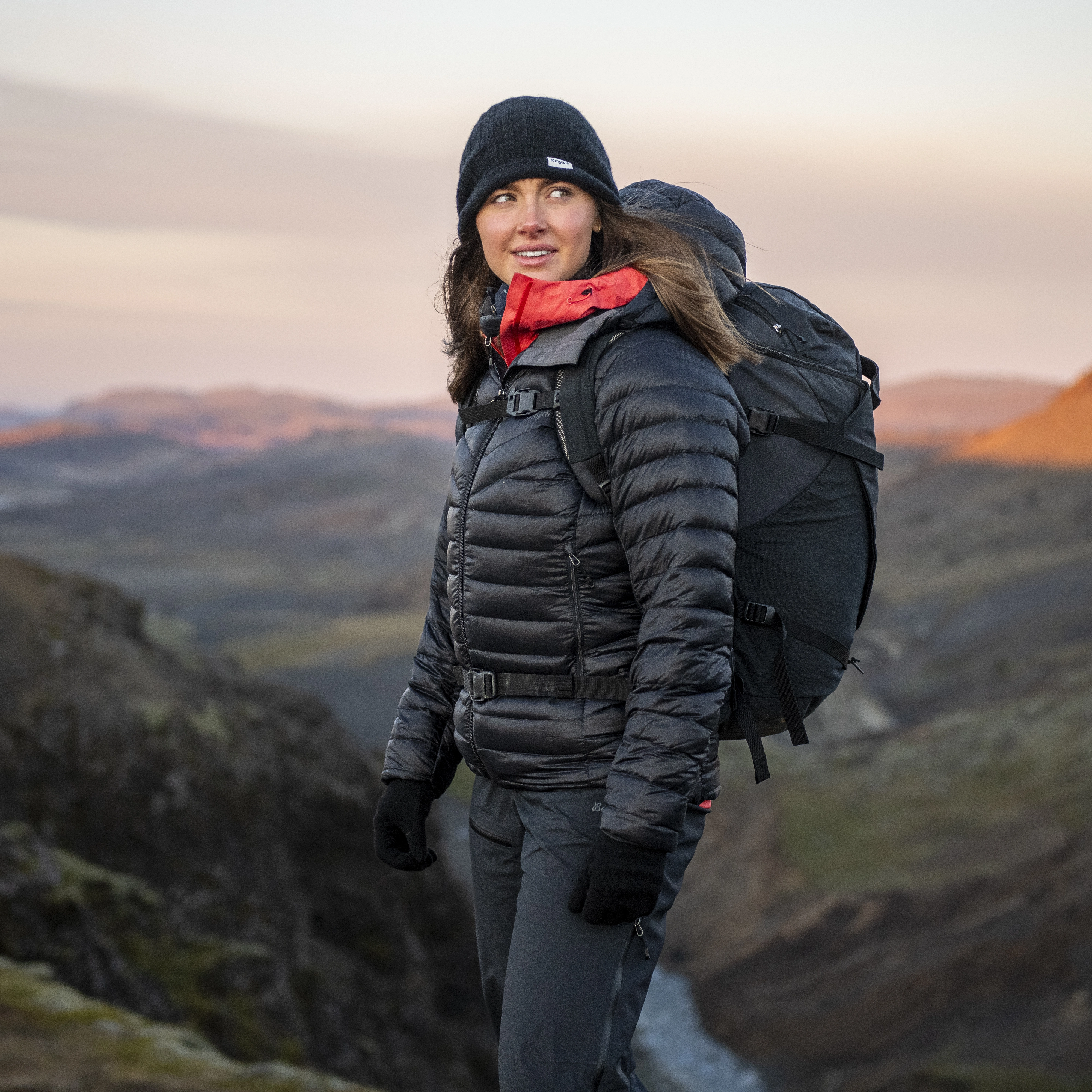 Rabot Light Down Jacket Hood Women Black