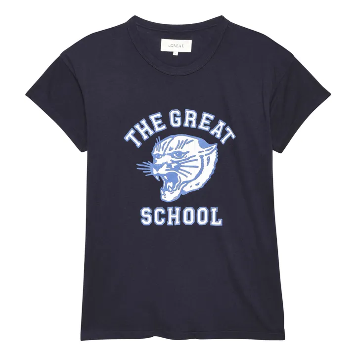 The Great T-shirt The Boxy Crew Bobcat | Bleu marine