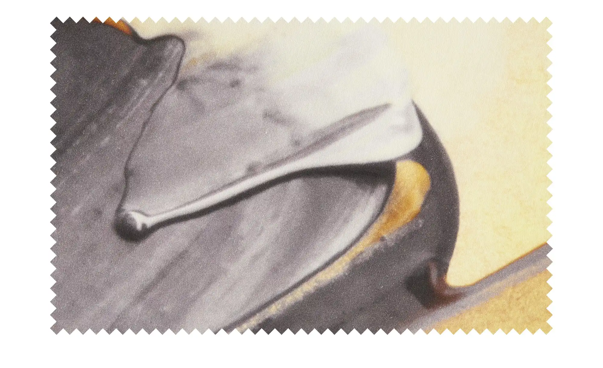 indigo Mako-Satin Wendebettwäsche Brushstroke