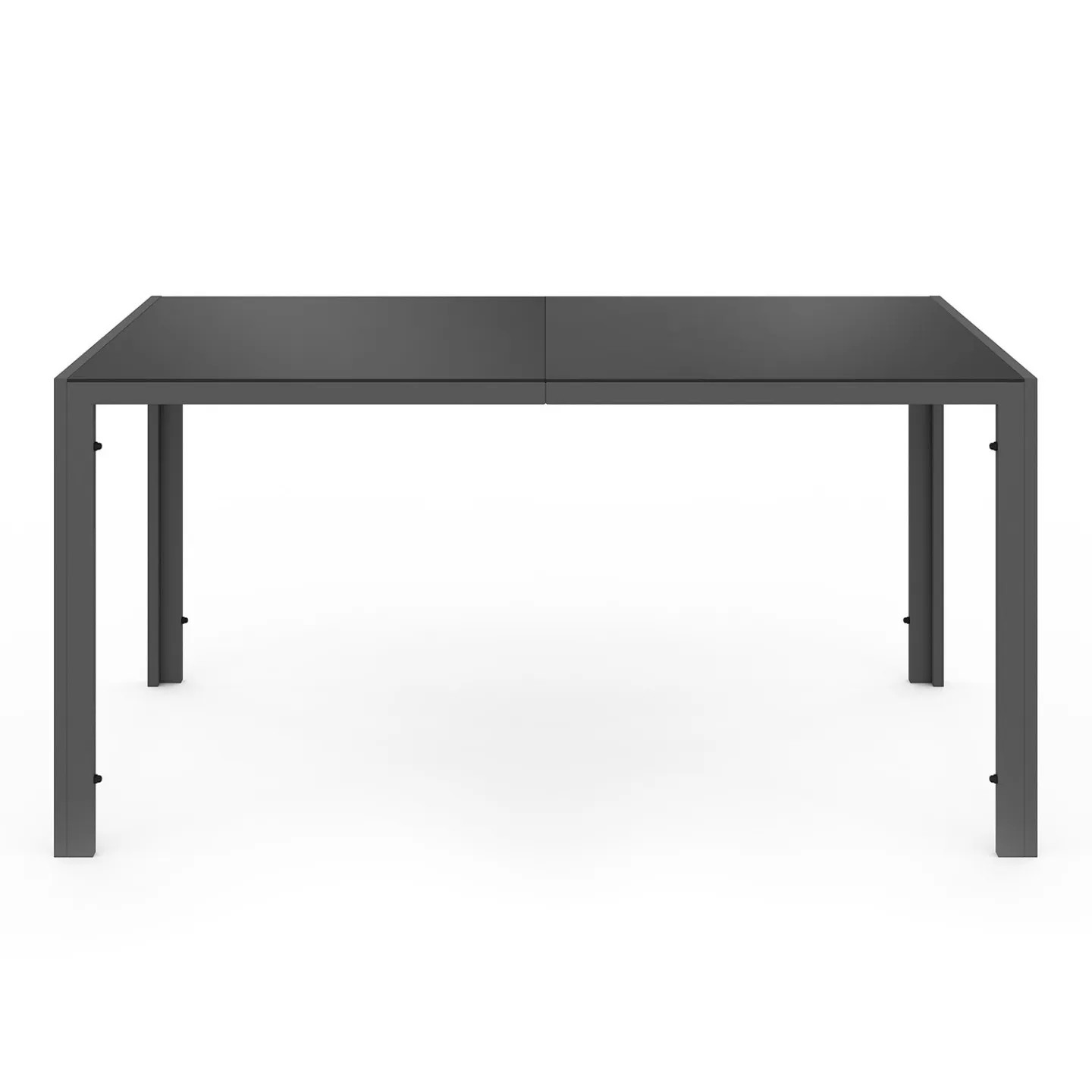 Salon de jardin MADRID table 150 CM et 6 chaises empilables terracotta