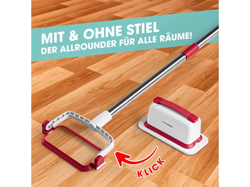 CLEANmaxx Reinigungsbürste  Inkl. 3 Aufsätzen, 4 V USB-C Bürste für eine gründliche Reinigung