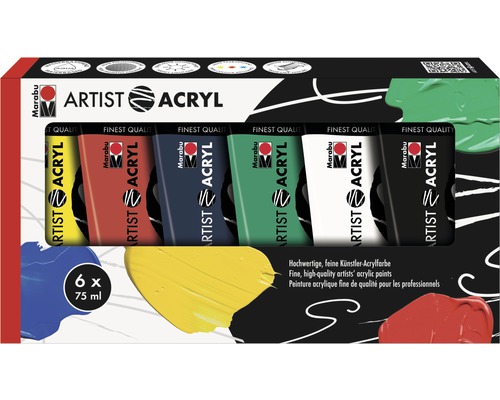 Marabu Artist Acrylverfset 6 x 75 ml