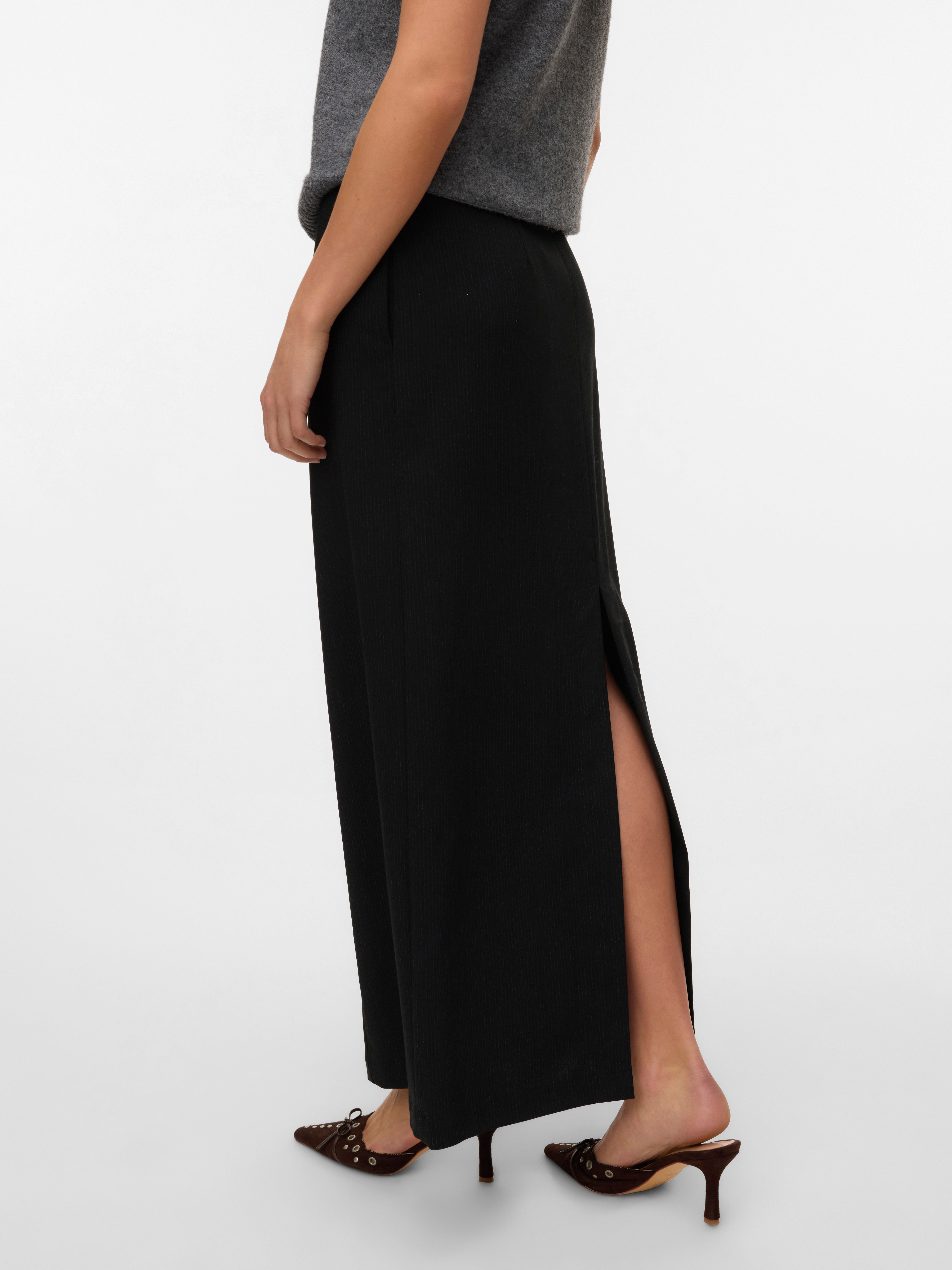 VMTAMI Mid waist Lange Pinstripe rok