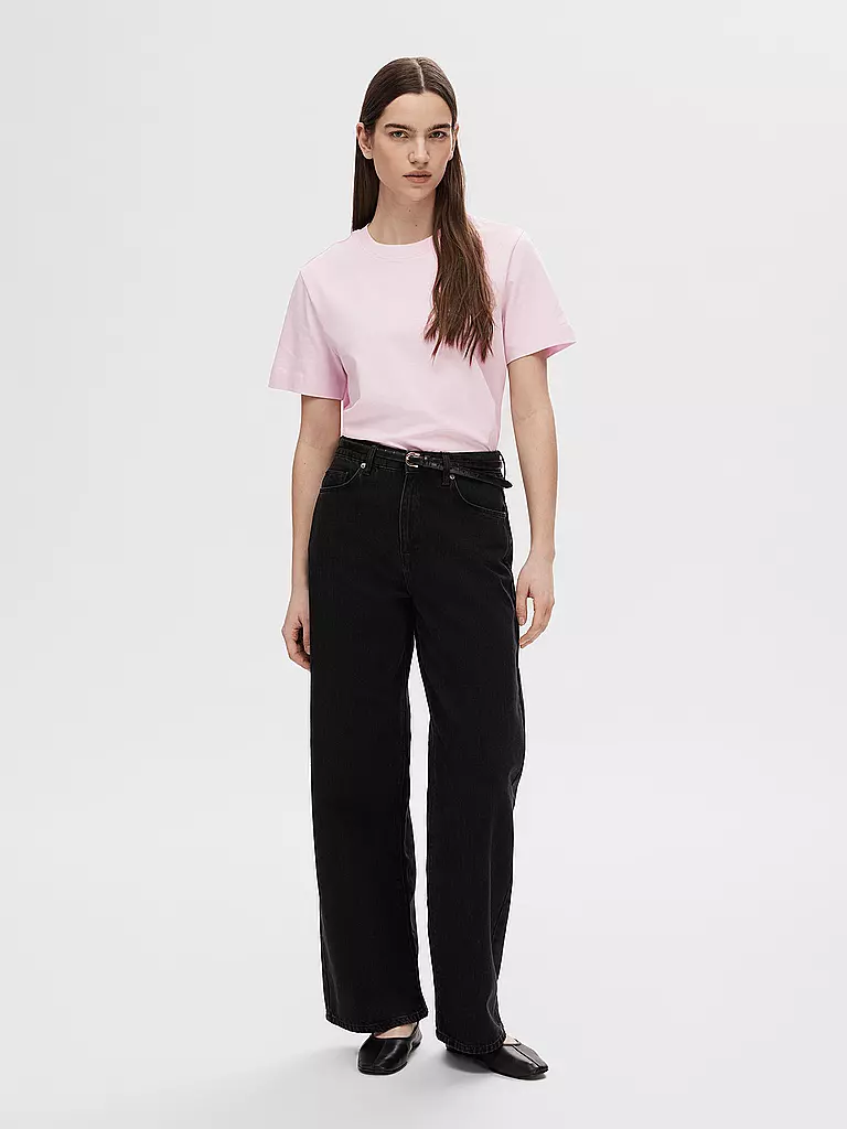 SELECTED FEMME T-Shirt Boxy Fit SLFESSENTIAL pink