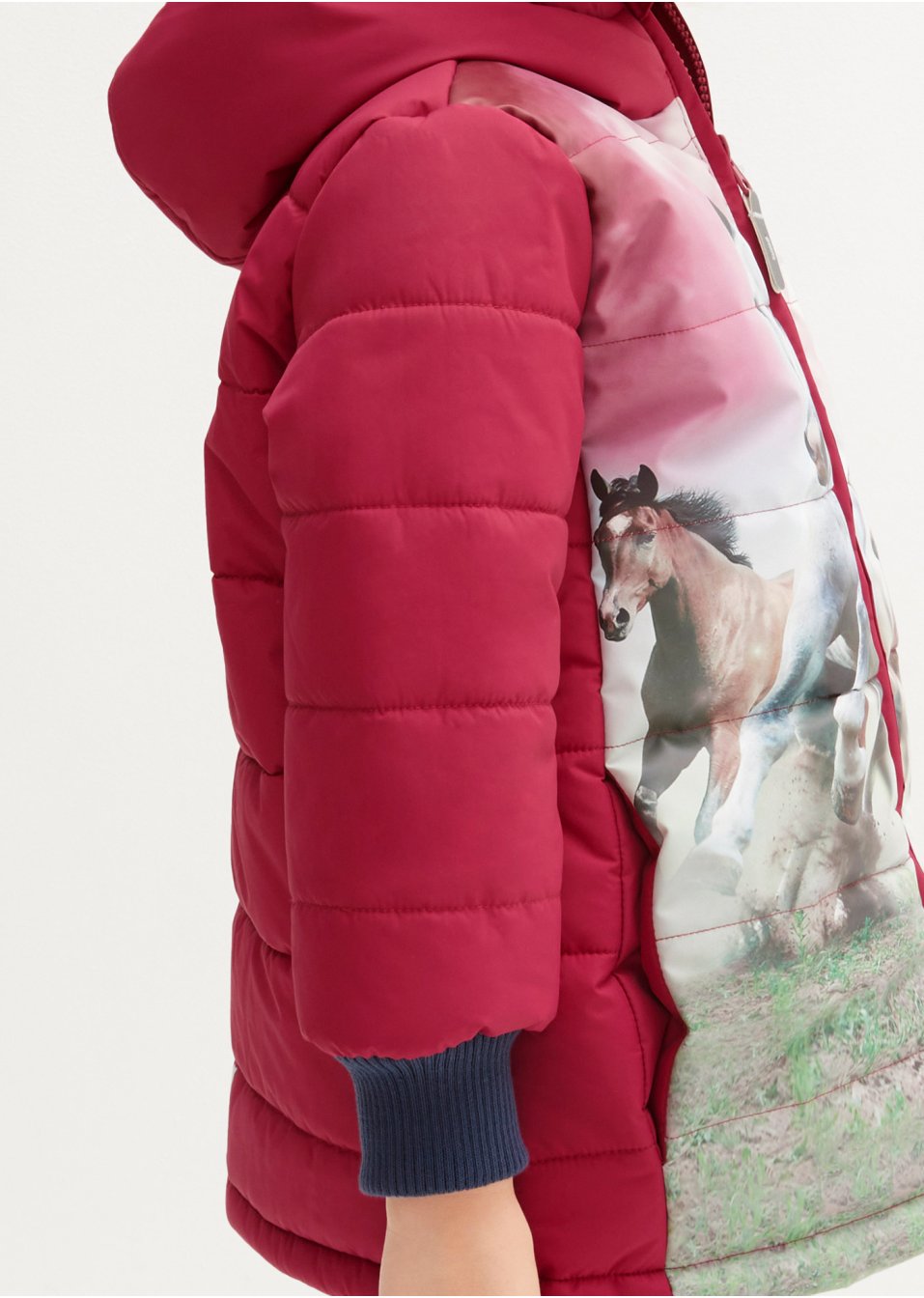 Veste hiver fille avec cheval, étanche et coupe-vent