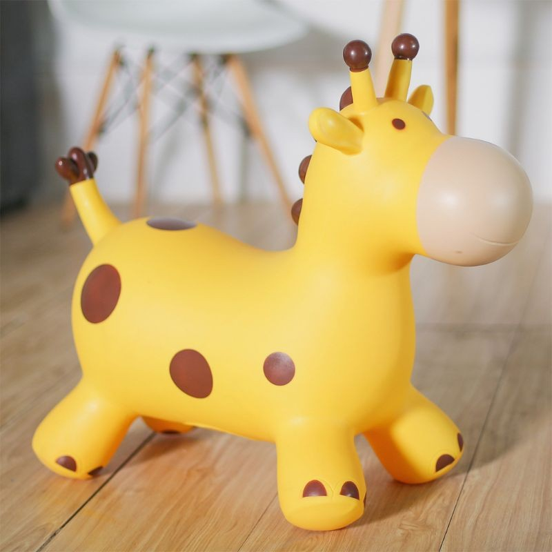 Kinder Hüpftier BPA-freies Sprung Spielzeug Bouncy Tier - Giraffe