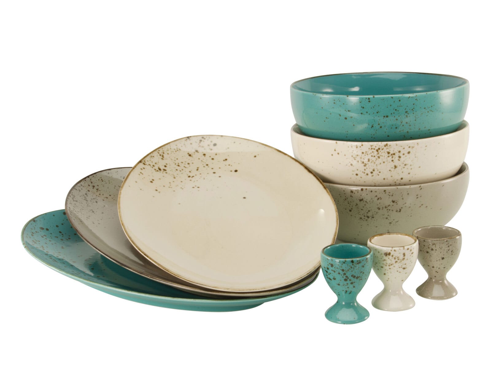 CreaTable Salatschüssel NATURE COLLECTION türkisblau
