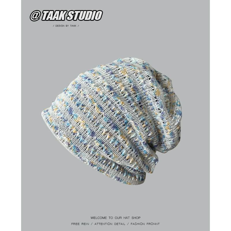 TAAK - Gemêleerde gebreide slouchy muts