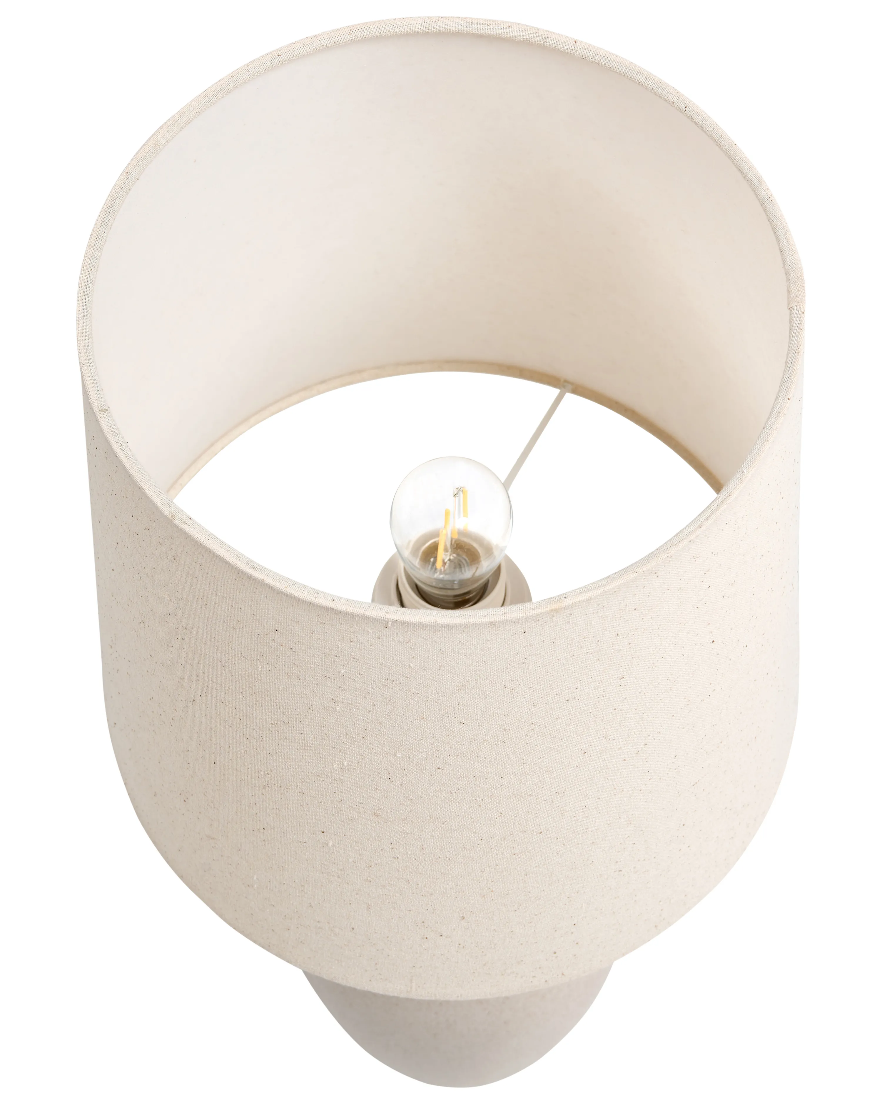 Tafellamp DEDURU Keramiek Beige