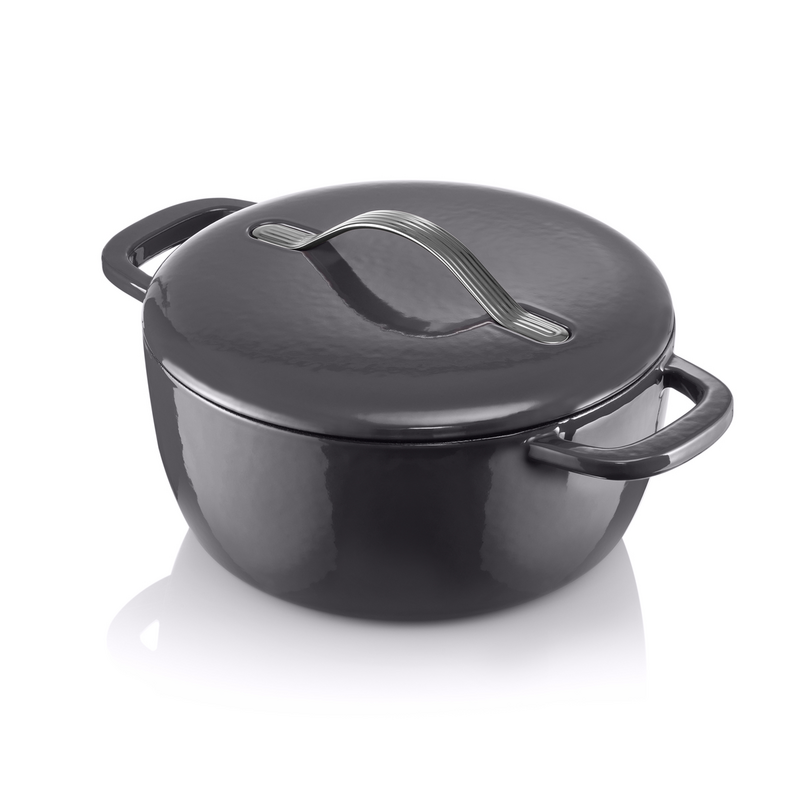 Cast Iron 5,4 l Kasserolle Die Neue aus emailliertem Gusseisen