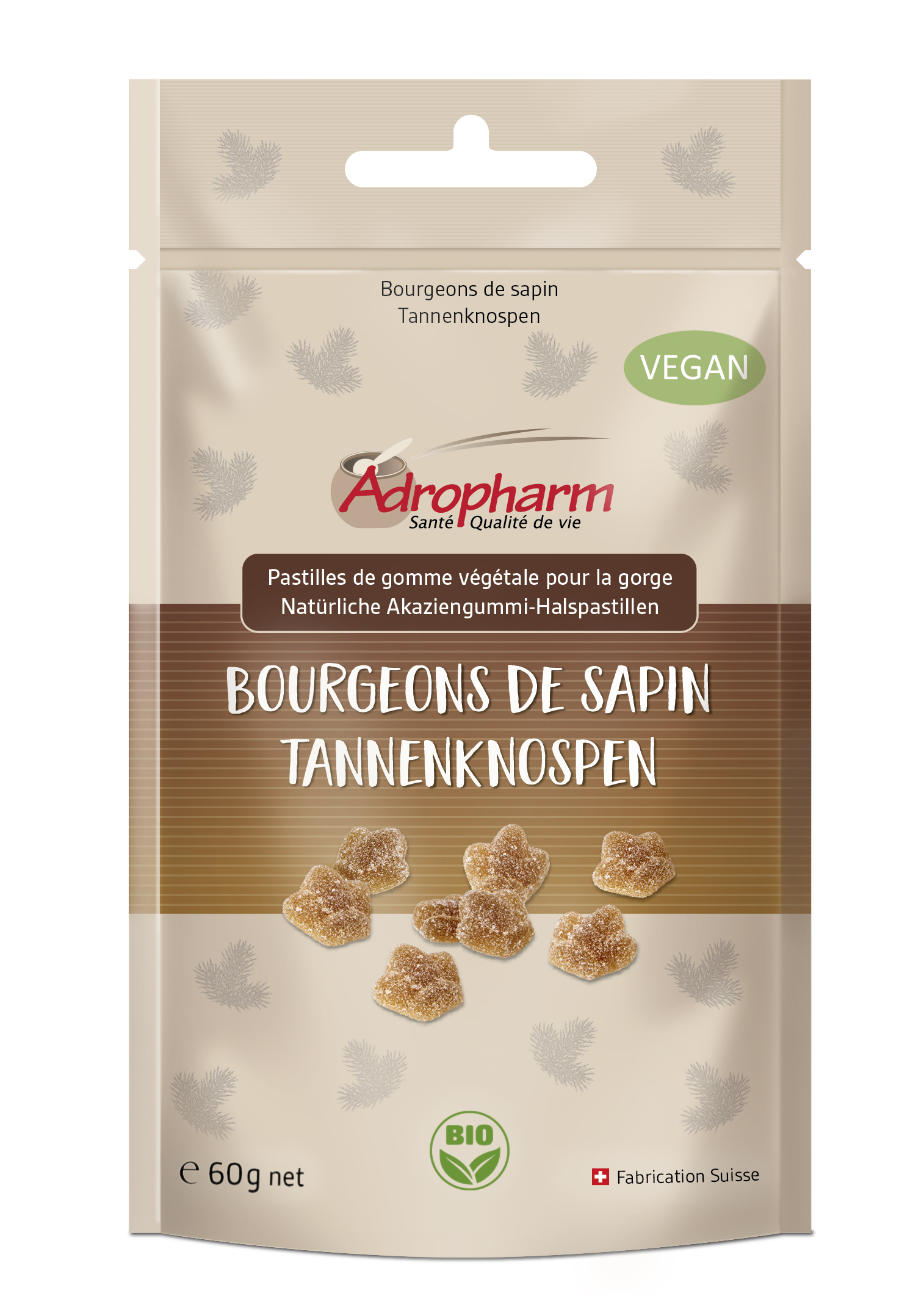 ADROPHARM Tannenknospen Bonbons Bio Btl 60 g