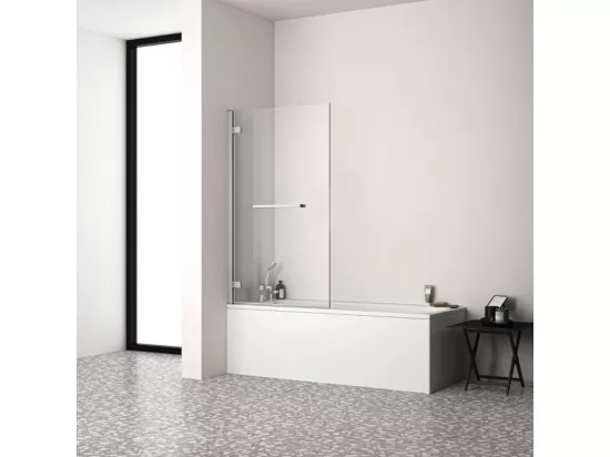 Pare bain fixe IDEAL STANDARD gauche + porte-serviette i.Life