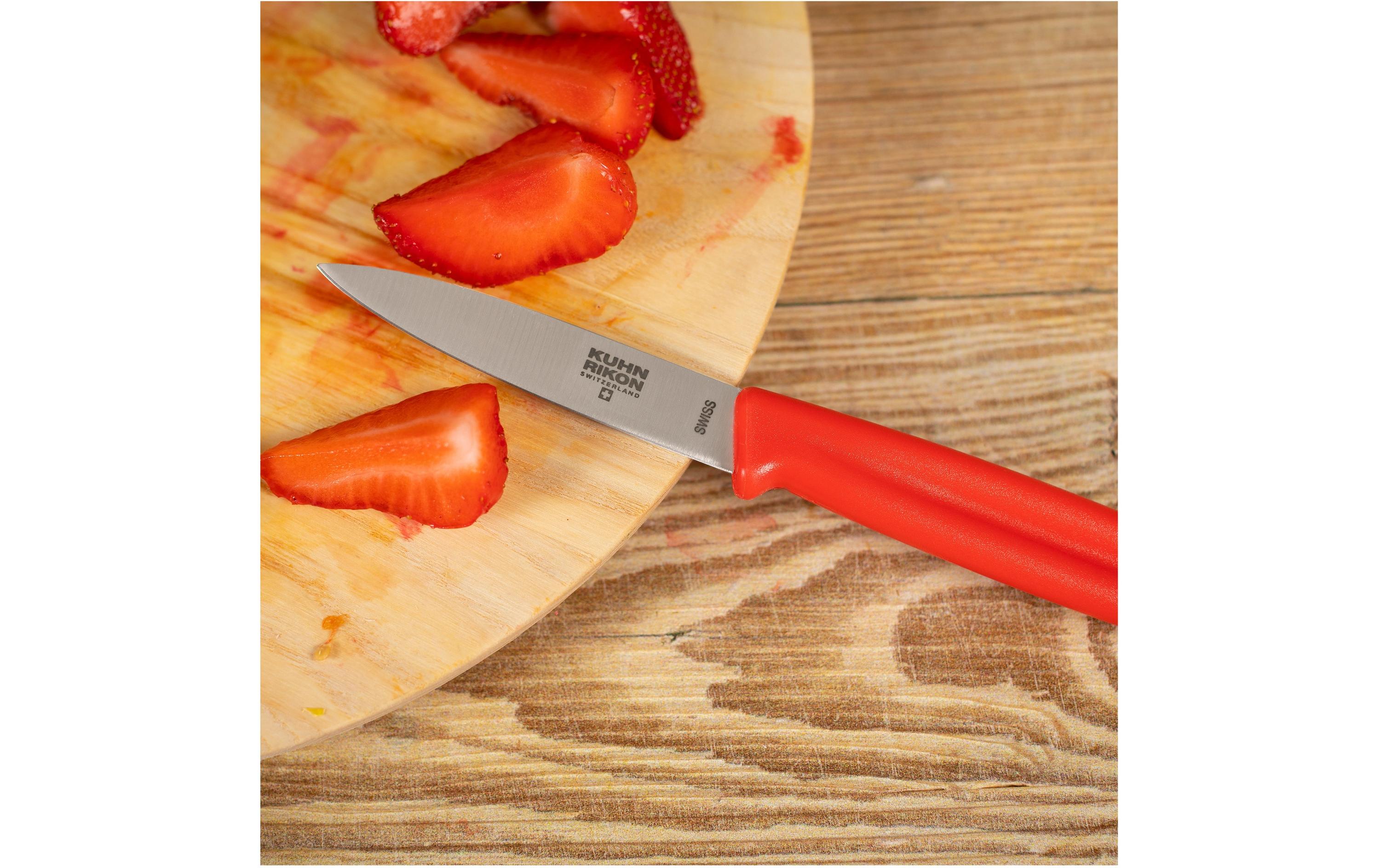 Rüstmesser Swiss Knife Glatter Schliff, RotGemüsemesser