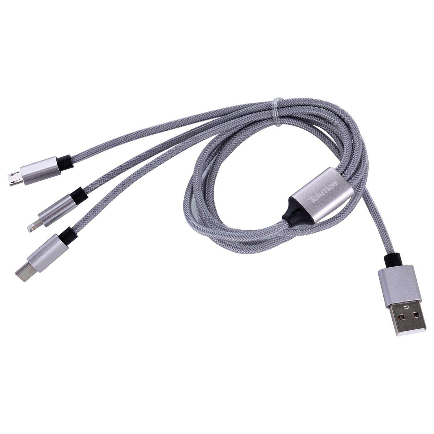 3in1 Daten-/ Ladekabel Universal Nylon 1 m