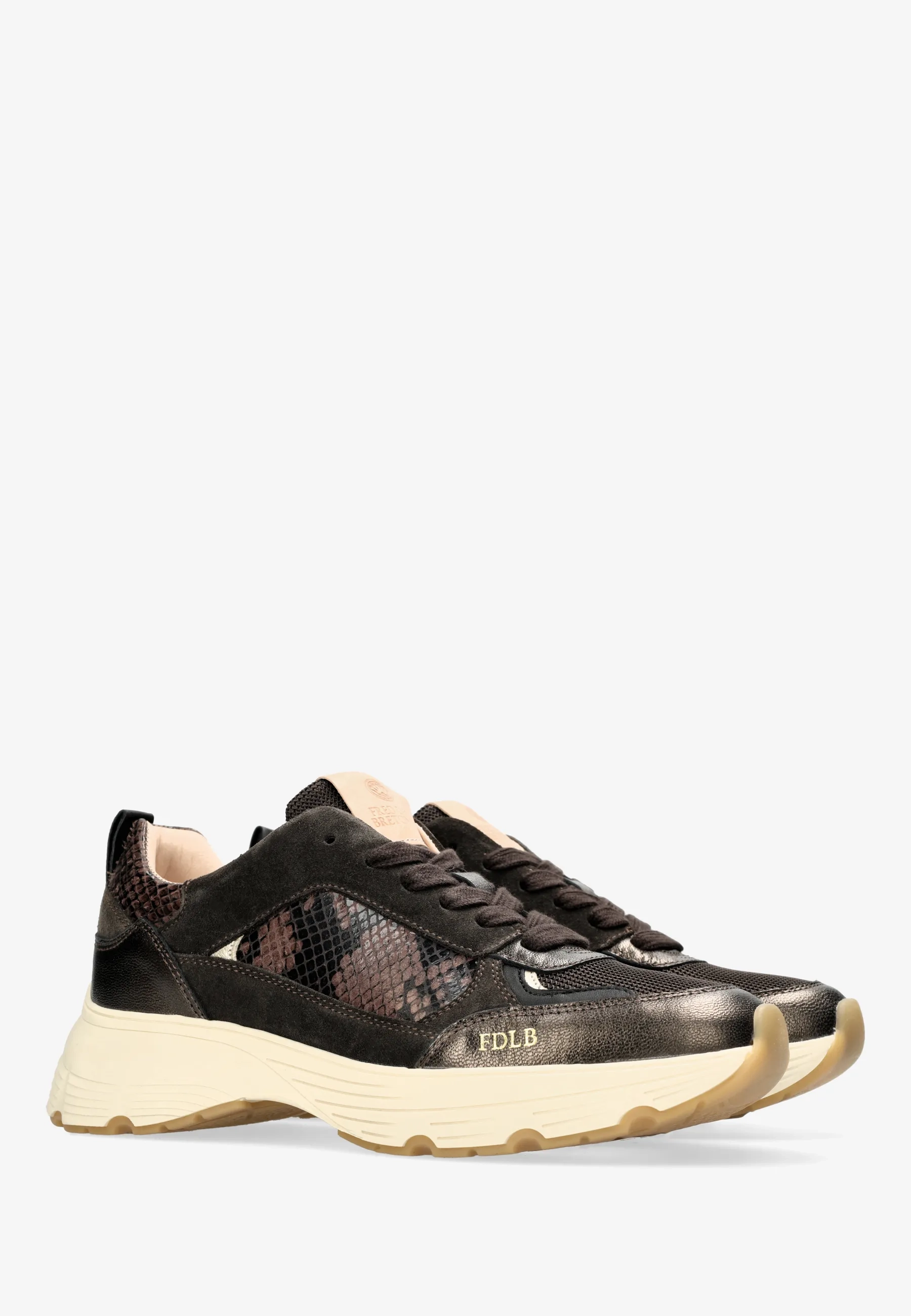 MARIOLA LUNA Sneaker phyton Dark Brown