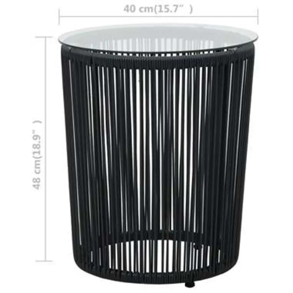 vidaXL - Tuinset - Grijs - Polyetheen