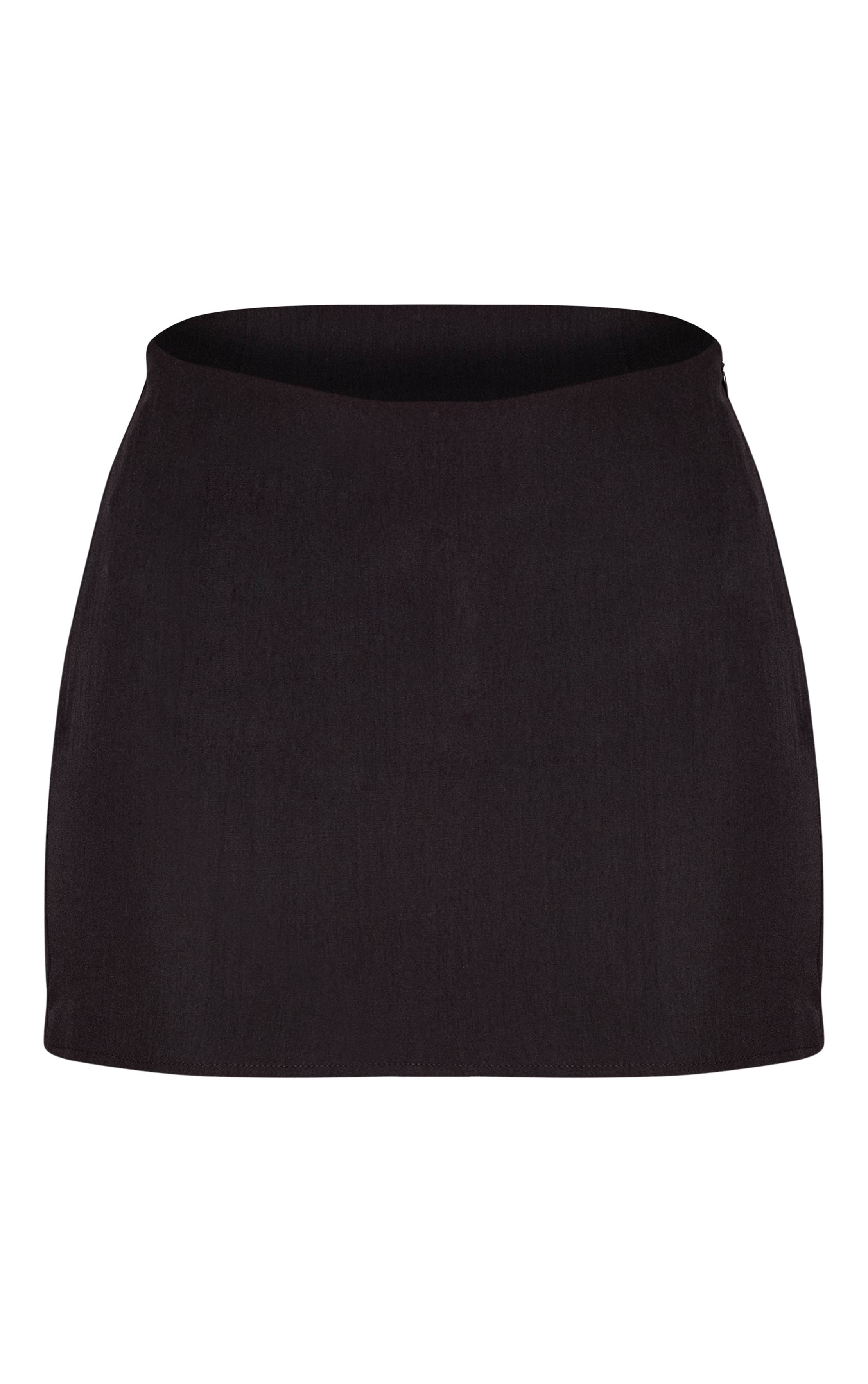 Noir Ensemble Jupe Mini Ajustée
