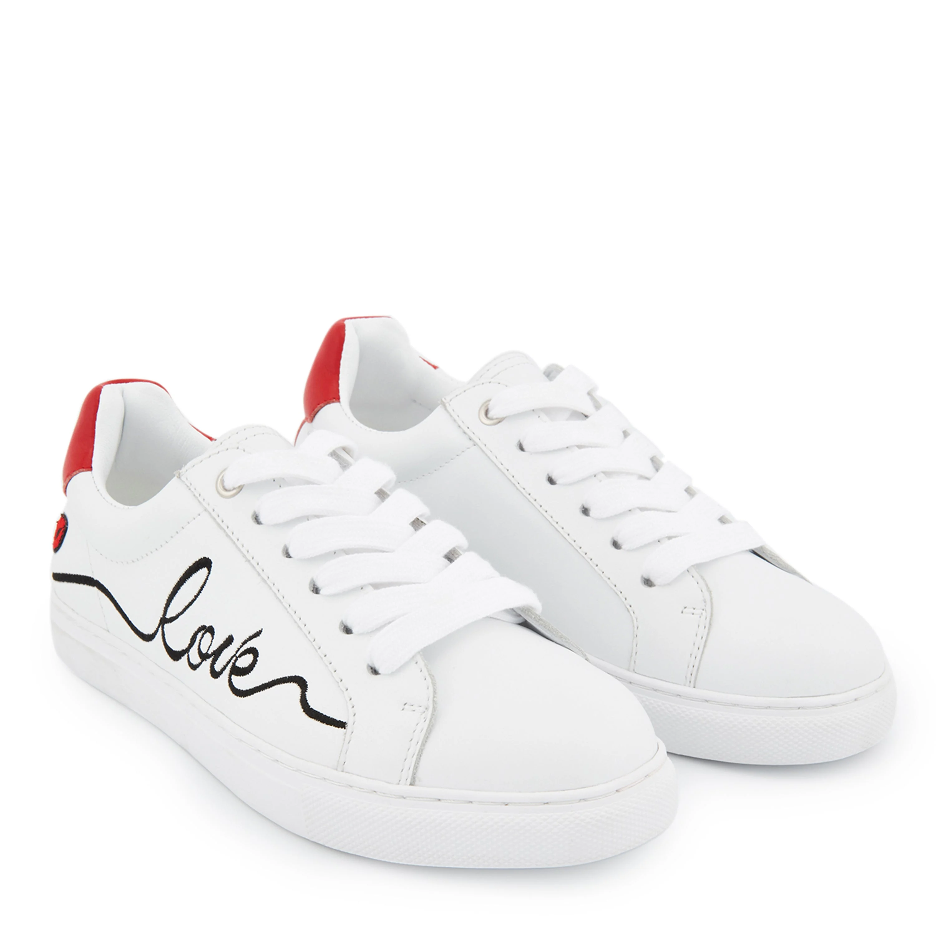 SIMONE LOVE ALWAYS INK - Sneakers en cuir | Blanc