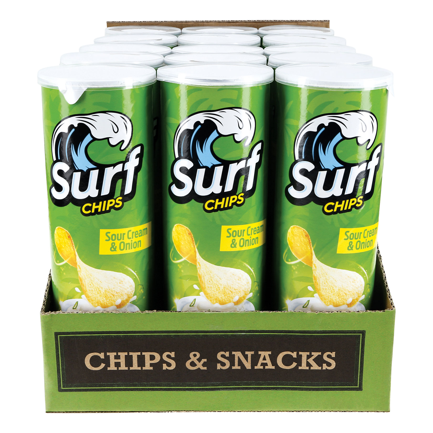 Surf Sour Cream & Onion Chips 160 g, 15er Pack
