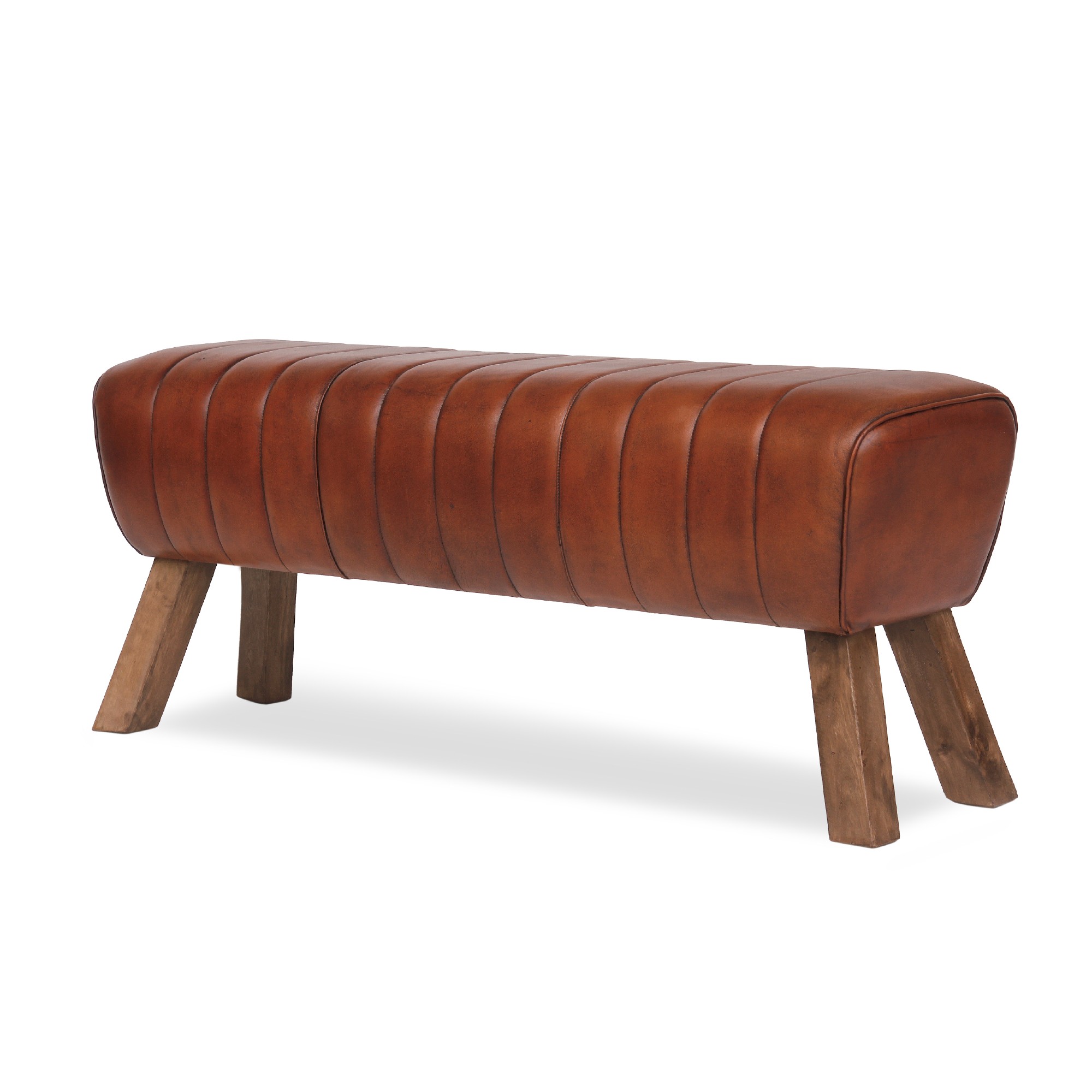 Sitzbank 'Dexter', braun, B 127 cm, H 52 cm, T 34 cm von fischer's lagerhaus