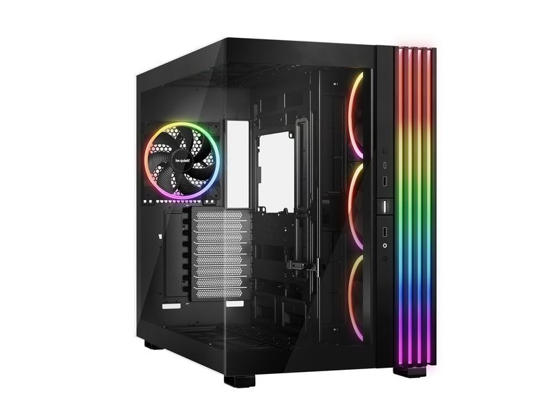 be quiet! PC-Gehäuse Light Base 900 FX Schwarz Vielseitig einsetzbarer Midi-Tower mit Sichtfenster