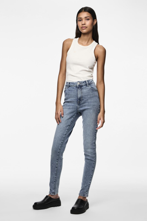Pieces blauwe dames jeans