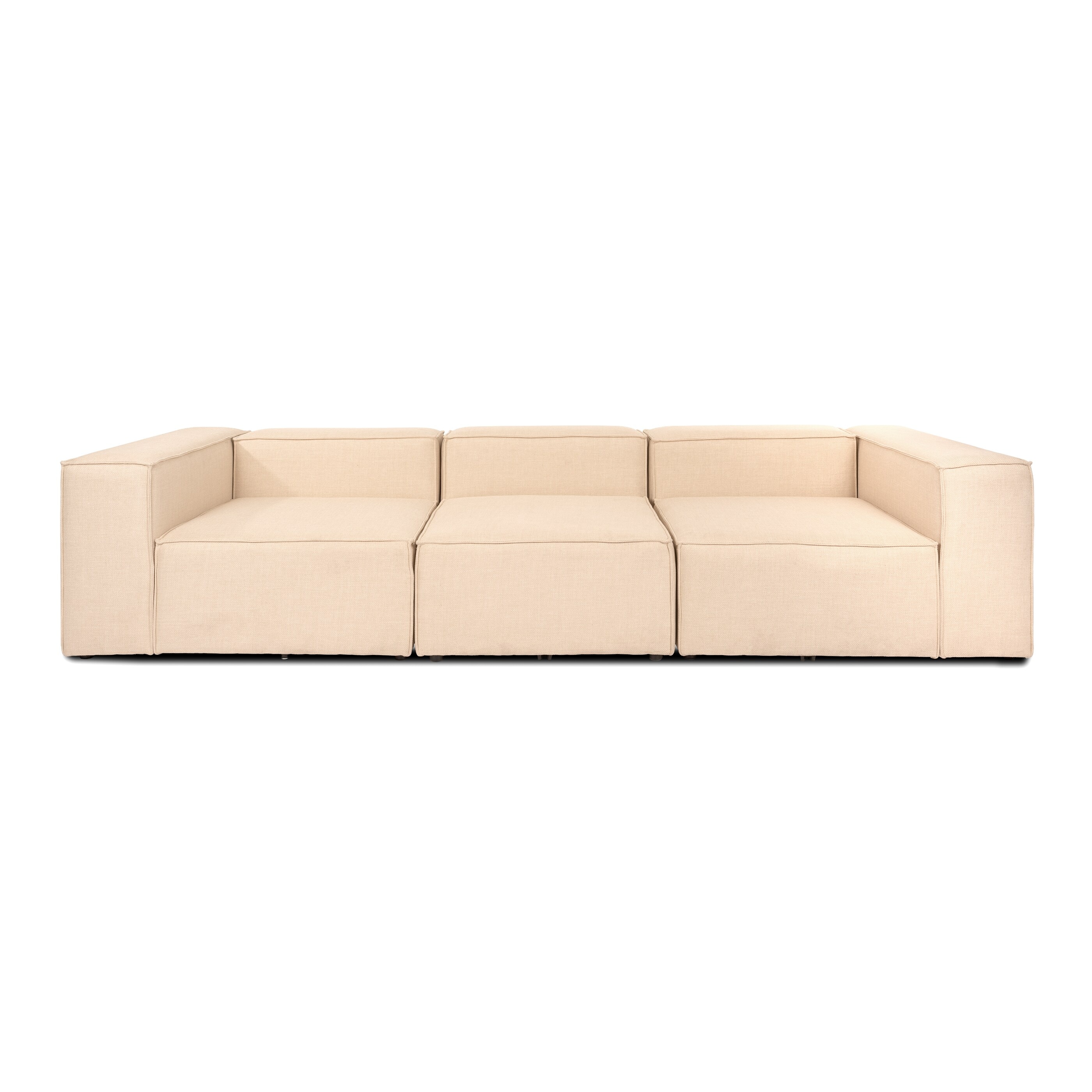 HOME DELUXE Modulares Sofa VERONA M Beige - versch. Ausführungen
