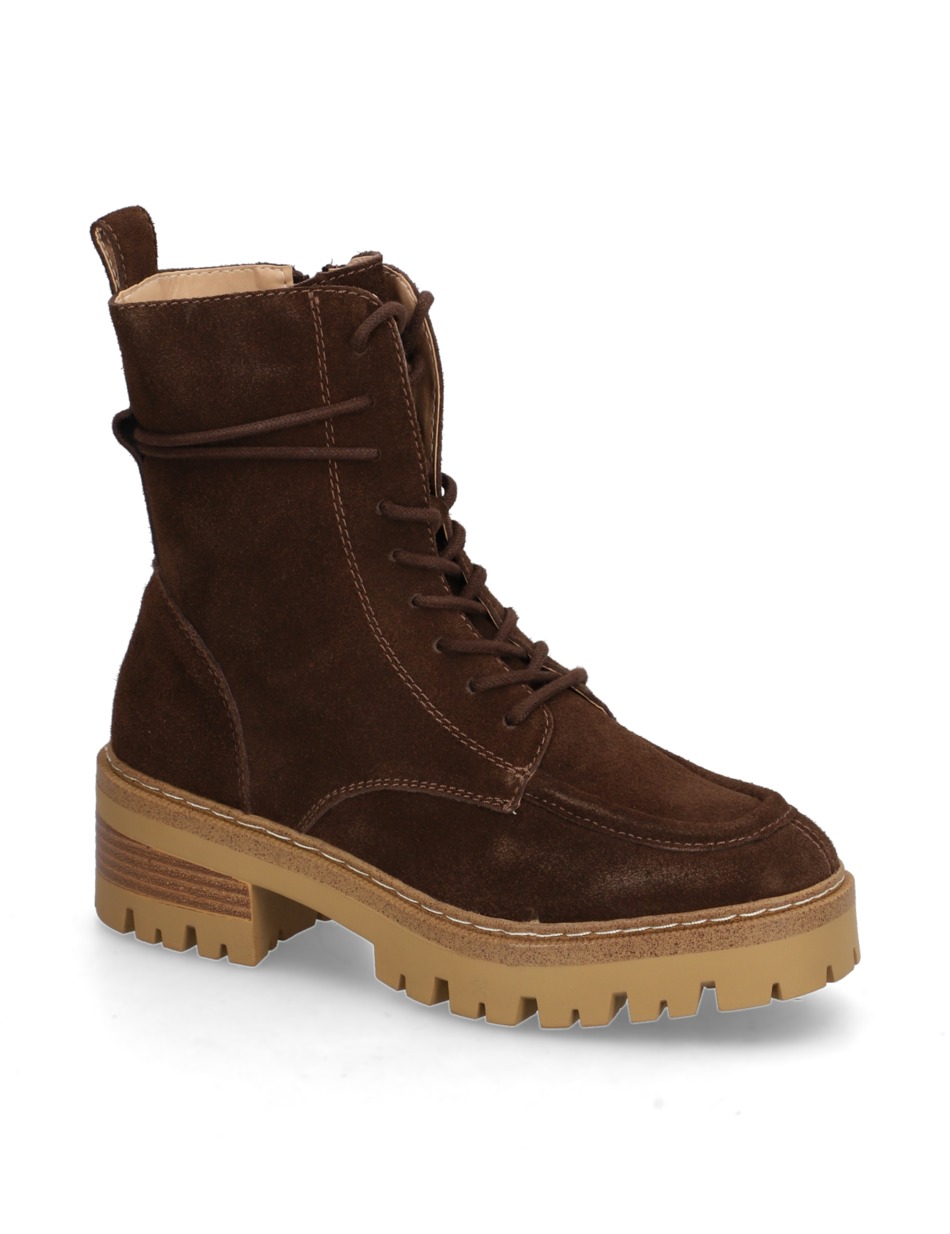 Veloursleder Schnürboot