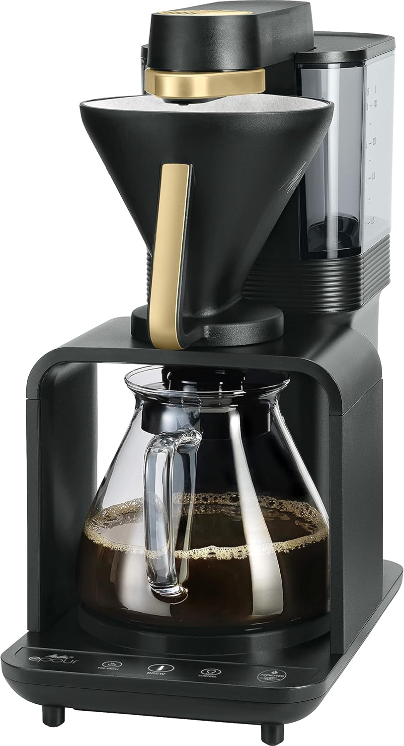 Melitta epour Kaffeemaschine, schwarz-gold
