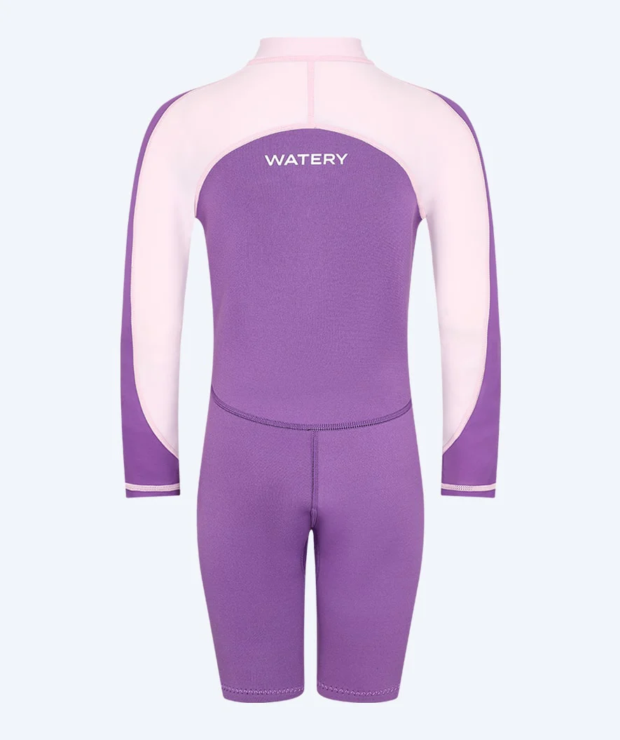Watery UV våddragt til børn - Calypso Langærmet - Atlantic Purple